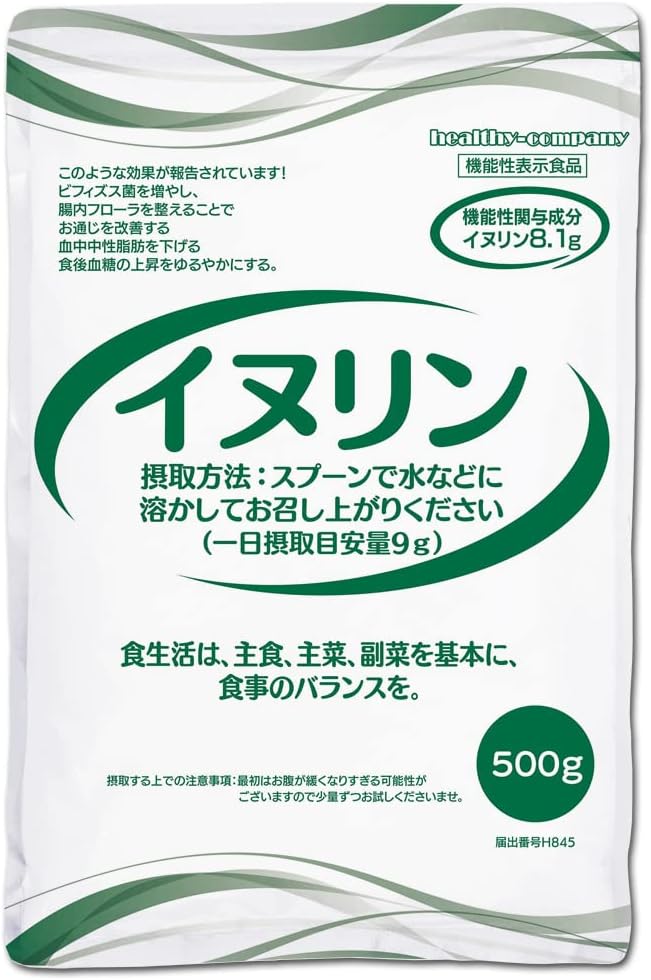 ヘルシーカンパニー イヌリン 500g（機能性表示食品）